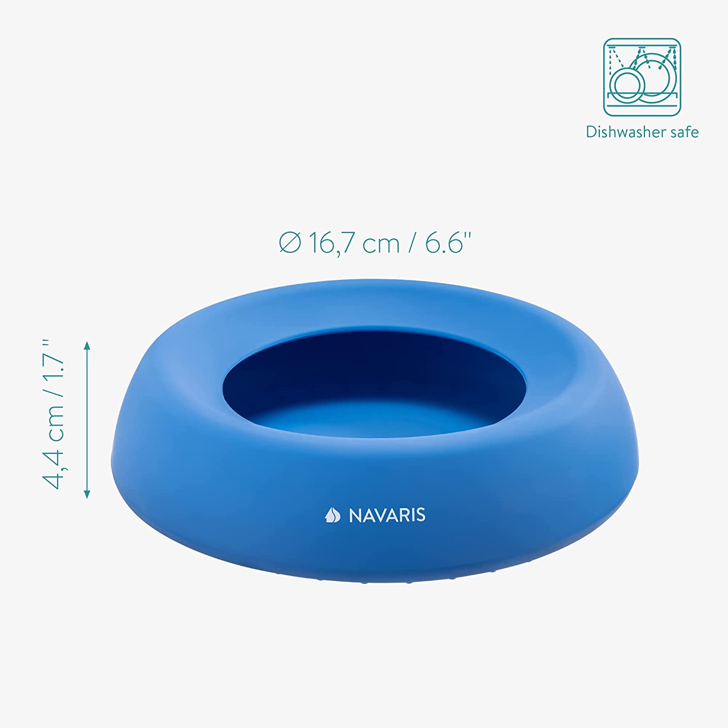 Navaris Μπολ Ταξιδιού για Σκύλους και Γάτες - Blue - 55861.04