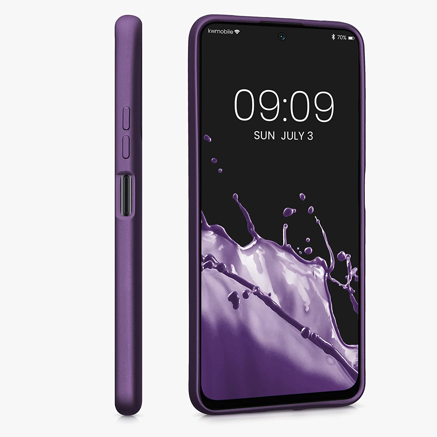 KW Xiaomi Poco M4 Pro 5G / Redmi Note 11S 5G Θήκη Σιλικόνης TPU - Metallic Berry - 56932.115