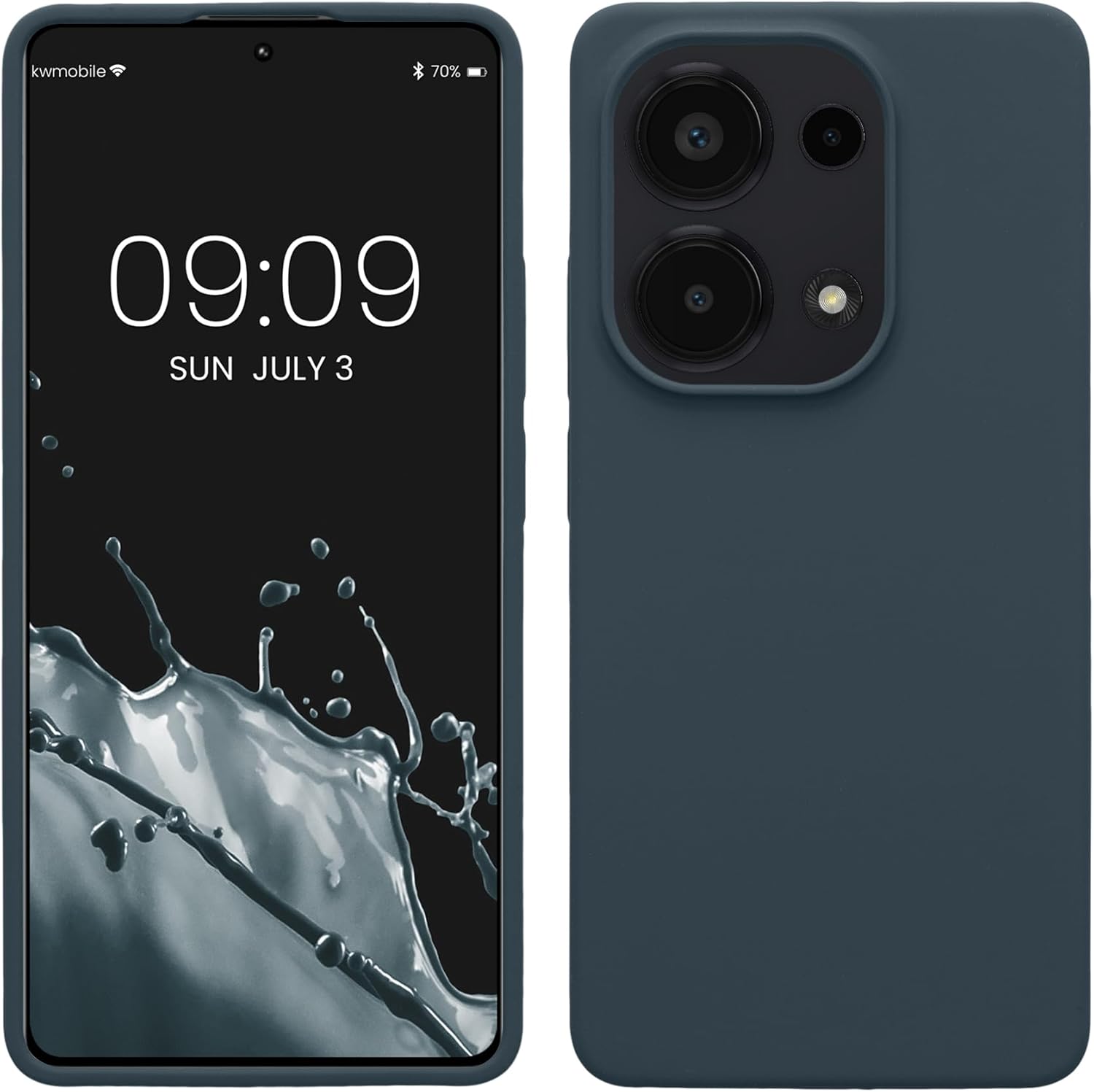KW Xiaomi Redmi Note 13 Pro 4G Θήκη Σιλικόνης Rubberized TPU - Dark Slate
