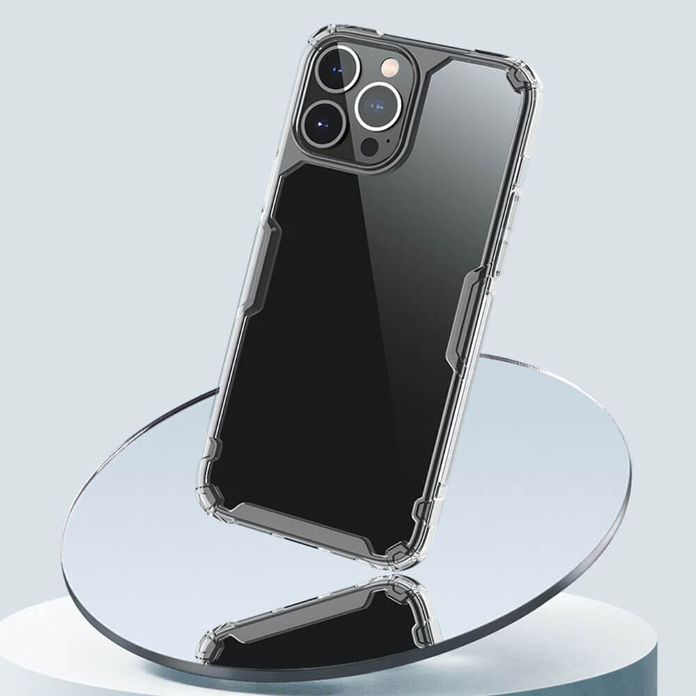 Nillkin iPhone 14 Pro Max Nature Pro - Σκληρή Θήκη με Πλαίσιο Σιλικόνης - Διάφανη