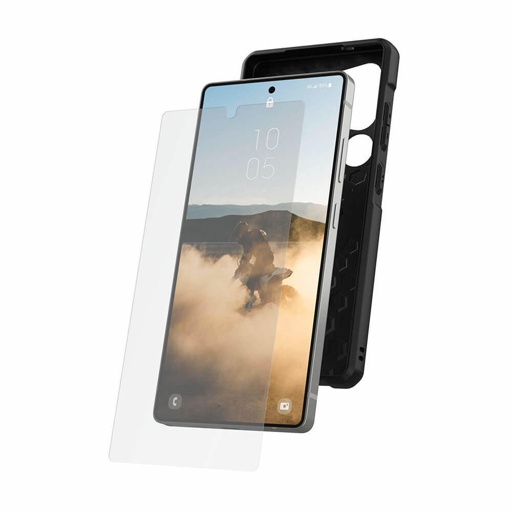 UAG Samsung Galaxy S25 Ultra Flex Shield Eco 7H Αντιχαρακτικό Γυαλί Οθόνης με Κιτ Εγκατάστασης - Clear