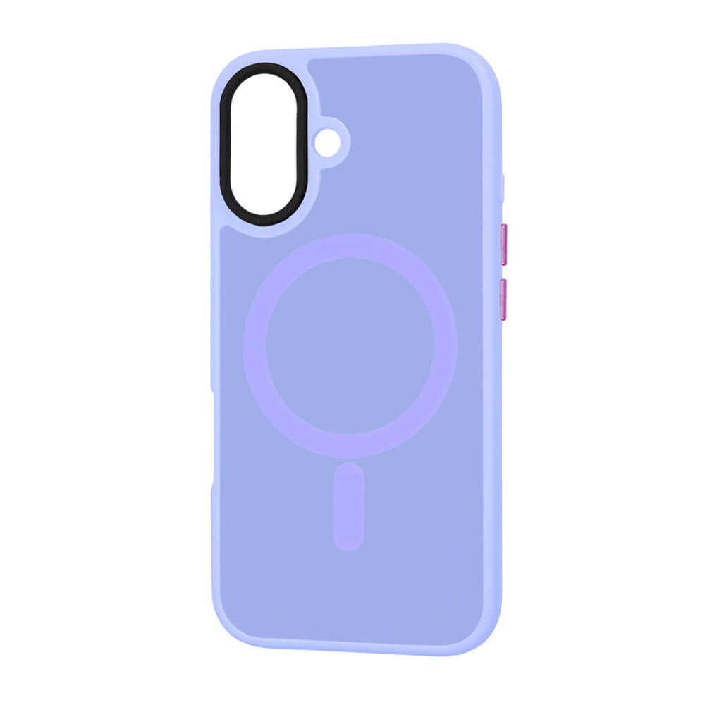 Techsuit iPhone 16 Plus - HaloFrost Series MagSafe - Σκληρή Θήκη με Πλαίσιο Σιλικόνης - Light Purple