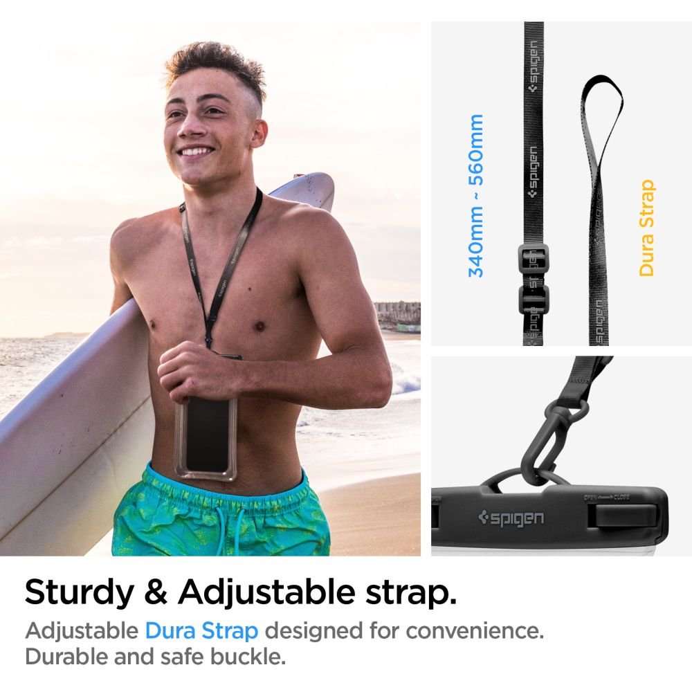 Spigen A610 Σετ με 2 Universal Αδιάβροχες Θήκες για Smartphones 6.9'' - Crystal Clear