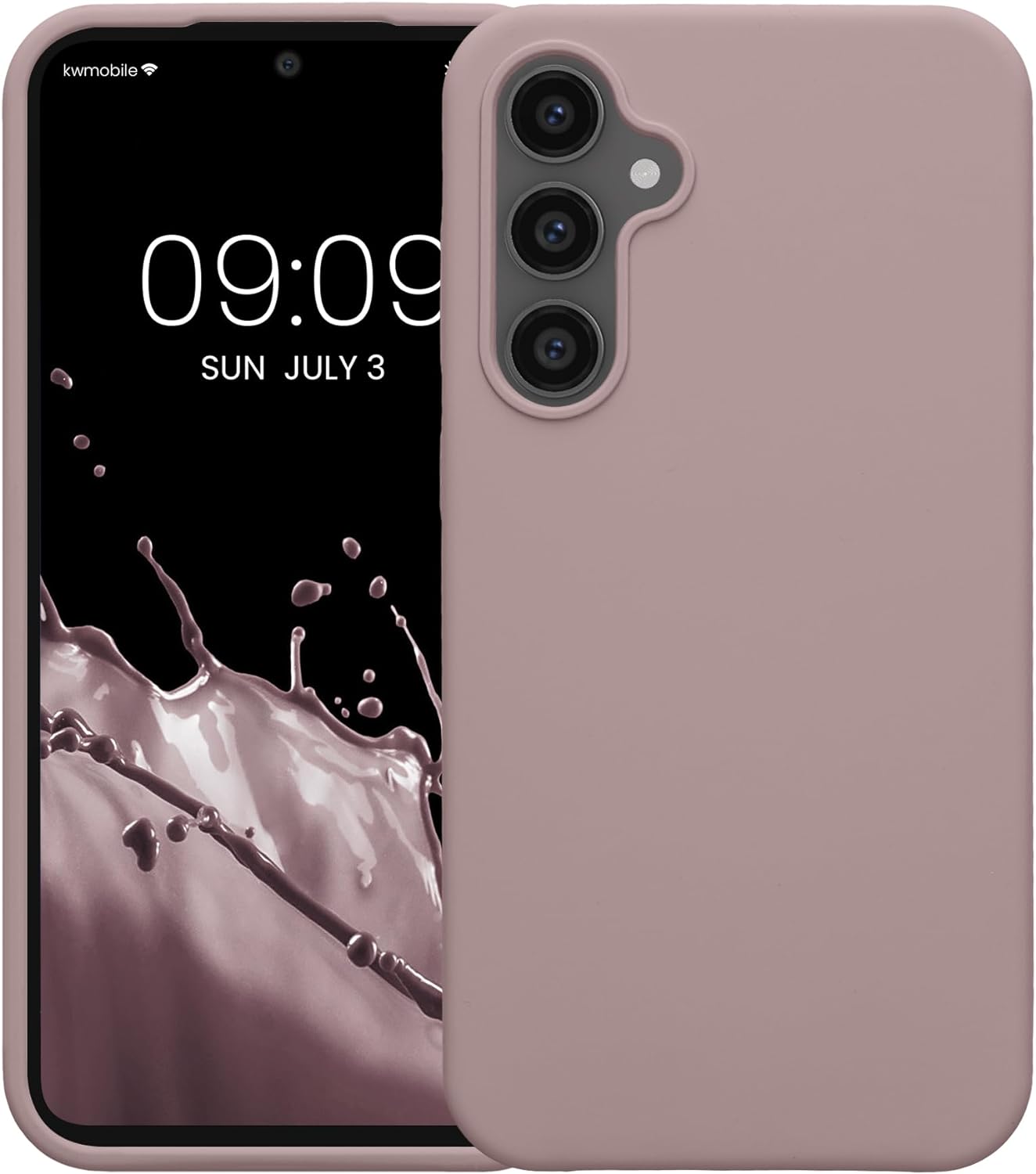 KW Samsung Galaxy S23 FE Θήκη Σιλικόνης Rubberized TPU - Nude Lilac