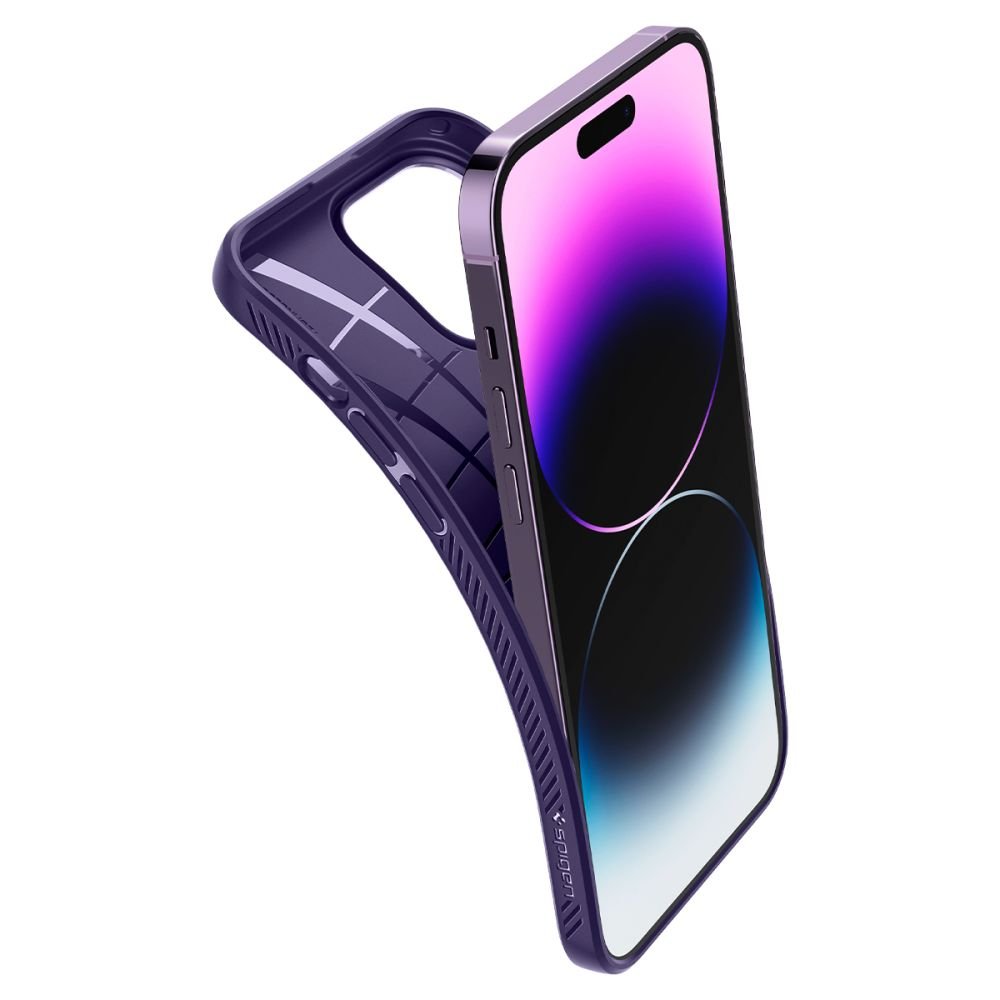 Spigen iPhone 14 Pro Liquid Air Θήκη Σιλικόνης - Deep Purple