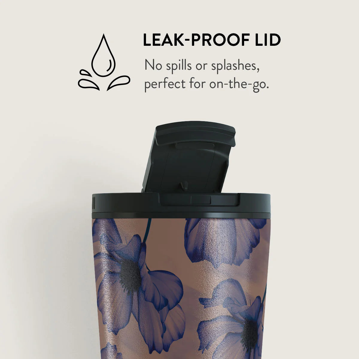 Burga Κούπα Θερμός από Ανοξείδωτο Ατσάλι - Flap Lid - 700ml - Velvet Night