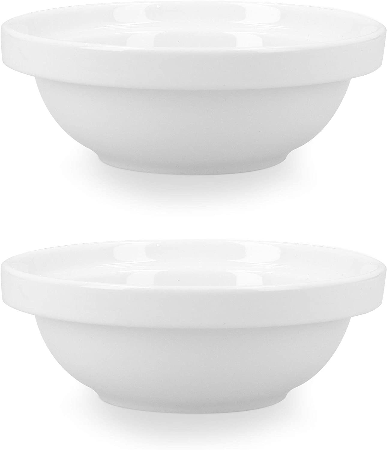 Navaris Cat Bowls - Σετ με 2 Κεραμικά Μπολ Φαγητού και Νερού - 600ml - White - 51398.04