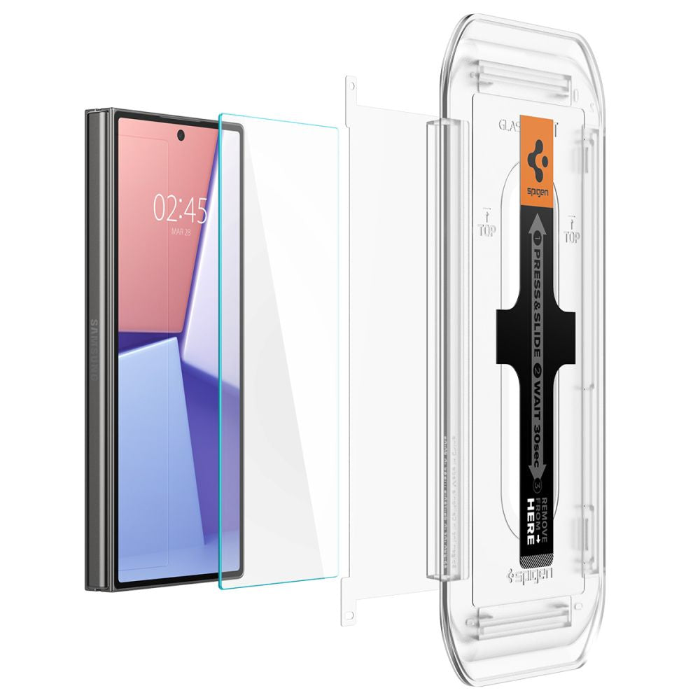 Spigen Samsung Galaxy Z Fold6 Glas.TR EZ Fit 2.5D 9H Tempered Glass Αντιχαρακτικό Γυαλί Οθόνης - 2 Τεμάχια - Clear - AGL07969
