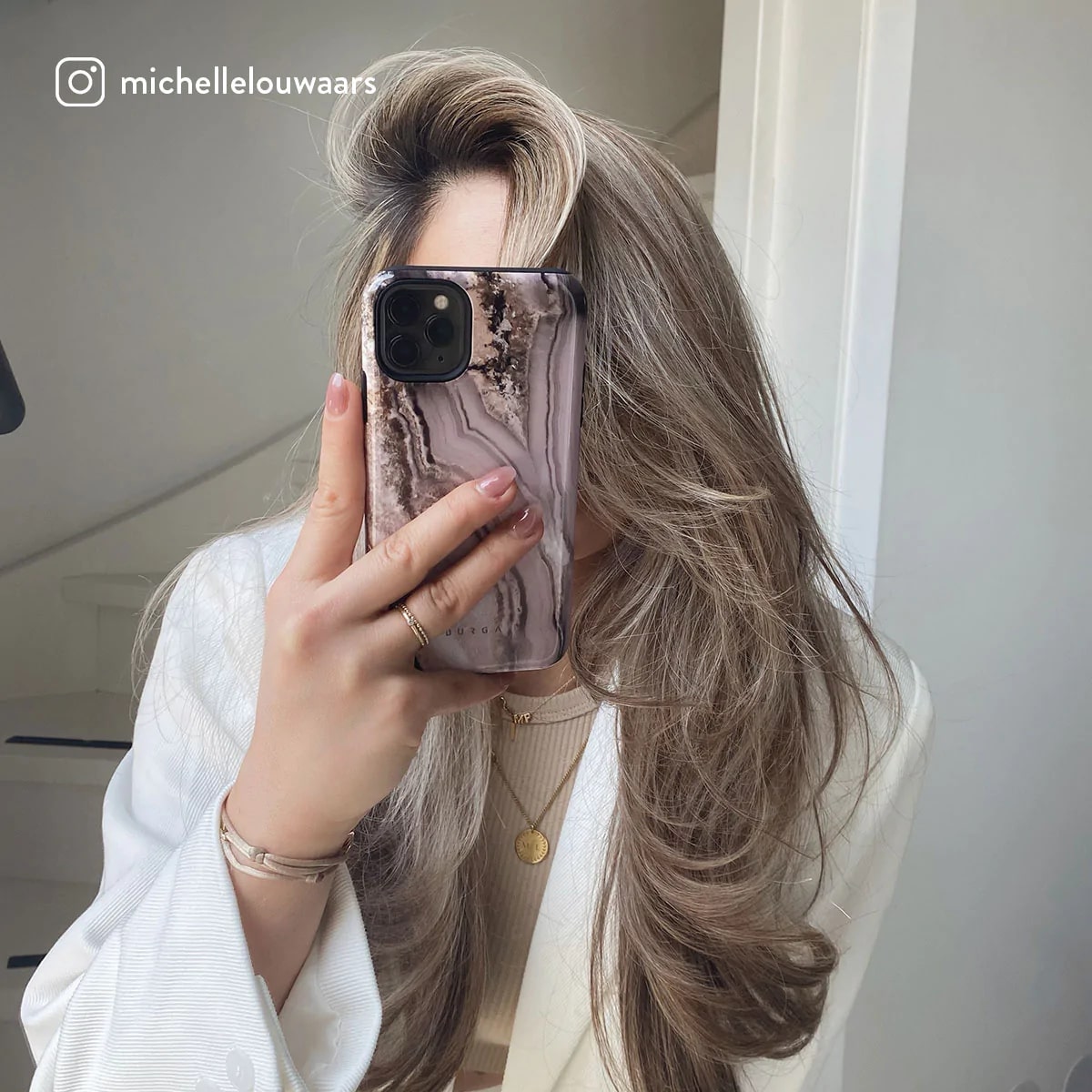 Burga iPhone 14 Fashion Tough Σκληρή Θήκη - Golden Taupe