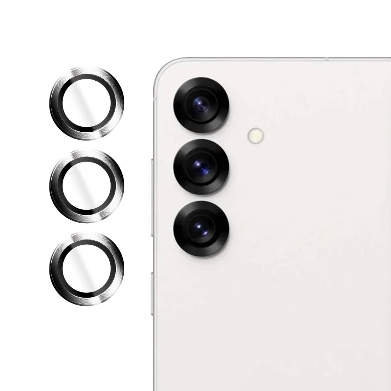 Lito Samsung Galaxy S25 - S+ Camera Glass Protector - Αντιχαρακτικό Γυαλί για την Κάμερα - Silver