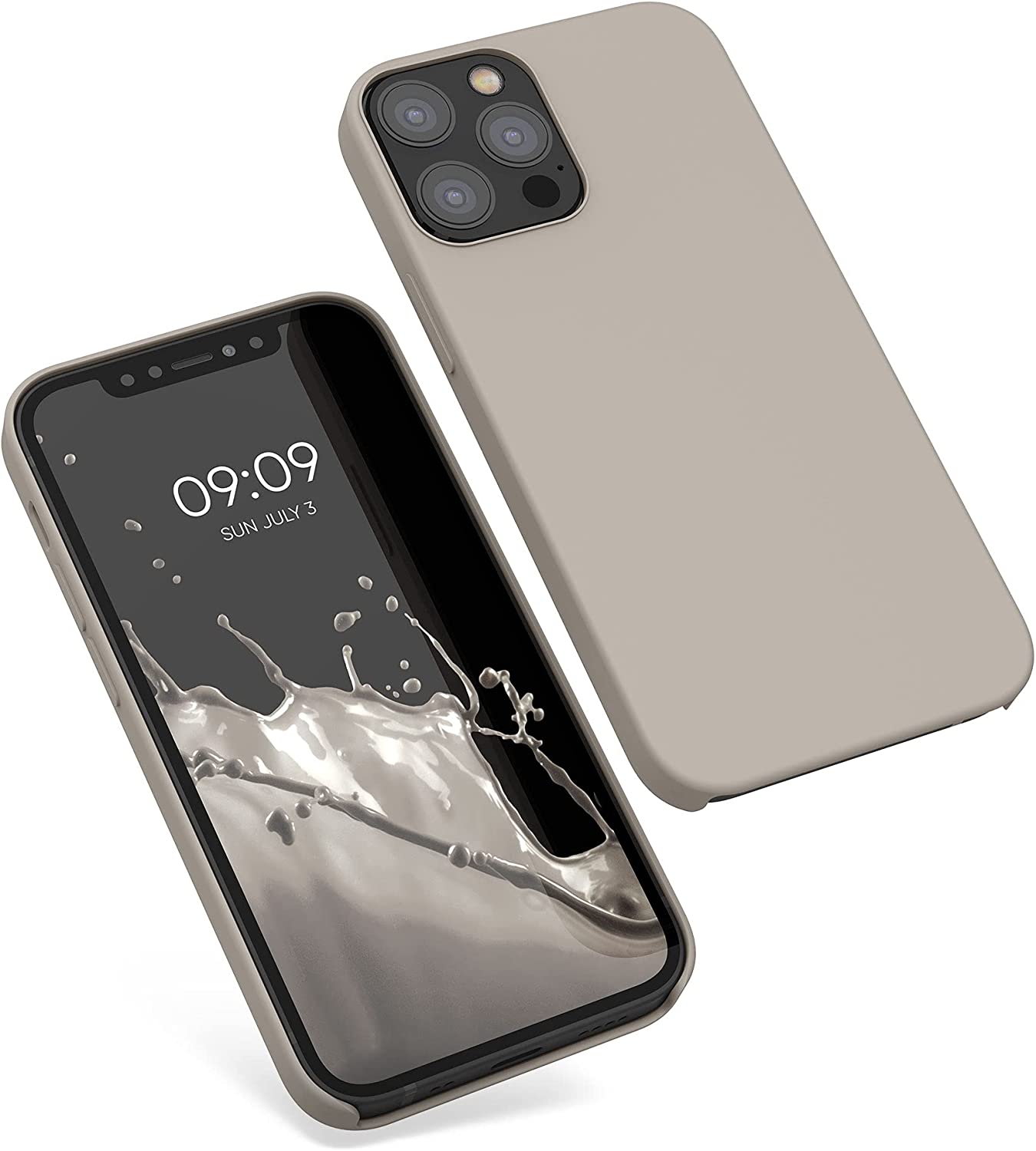 KW iPhone 12 / iPhone 12 Pro Θήκη Σιλικόνης Rubber TPU - Taupe - 52641.43