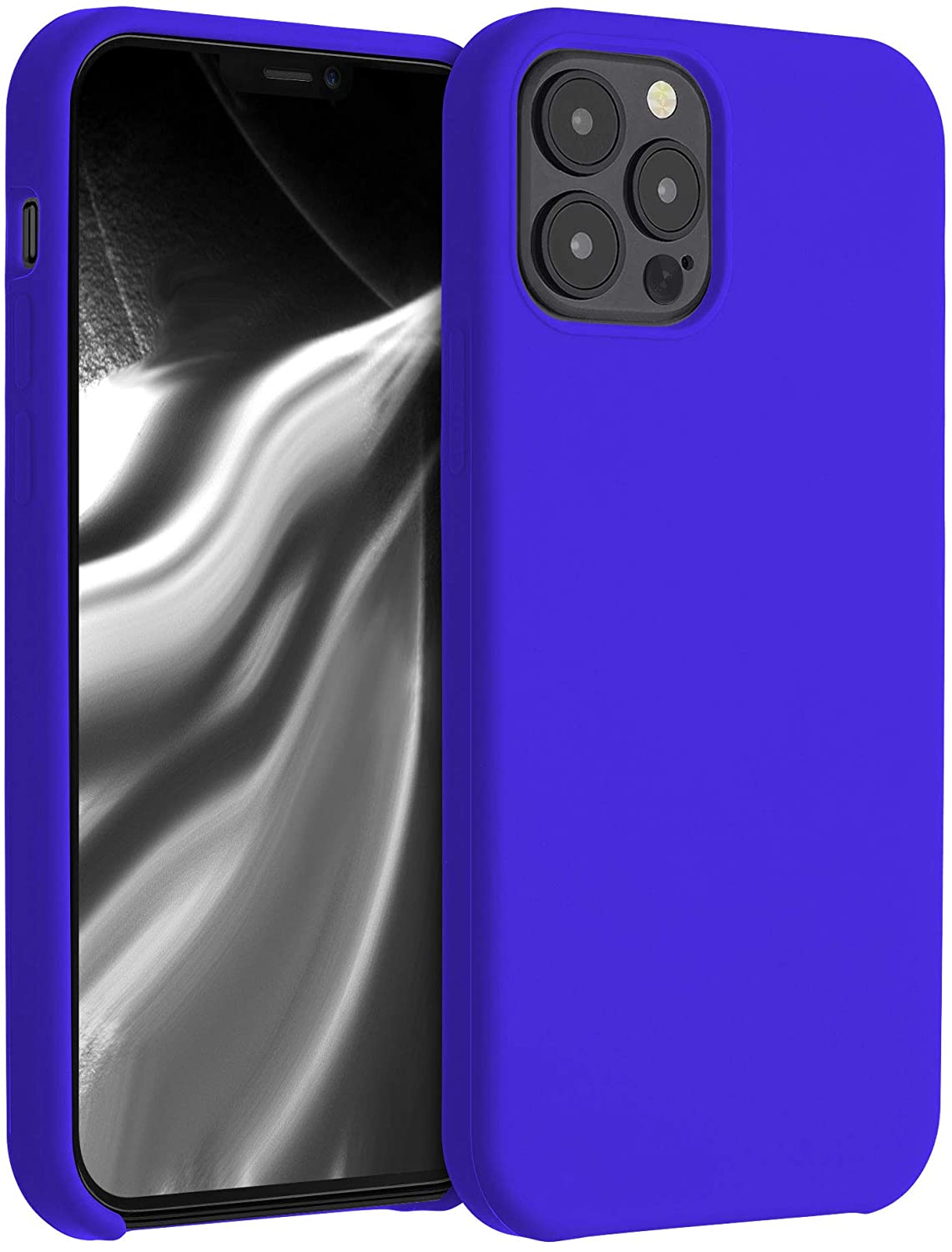 KW iPhone 12 / iPhone 12 Pro Θήκη Σιλικόνης Rubber TPU - Royal Blue - 52641.134