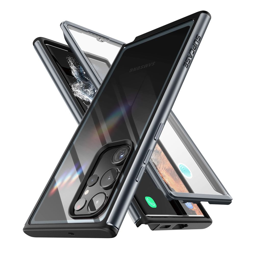 Supcase Samsung Galaxy S23 Ultra Edge XT Σκληρή Θήκη με Προστασία Οθόνης - Black