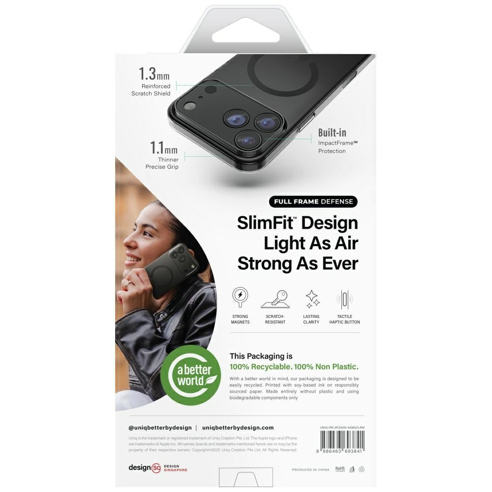 Uniq iPhone 17 Pro - Airsuit MagClick Charging - Σκληρή Θήκη με MagSafe - Clear