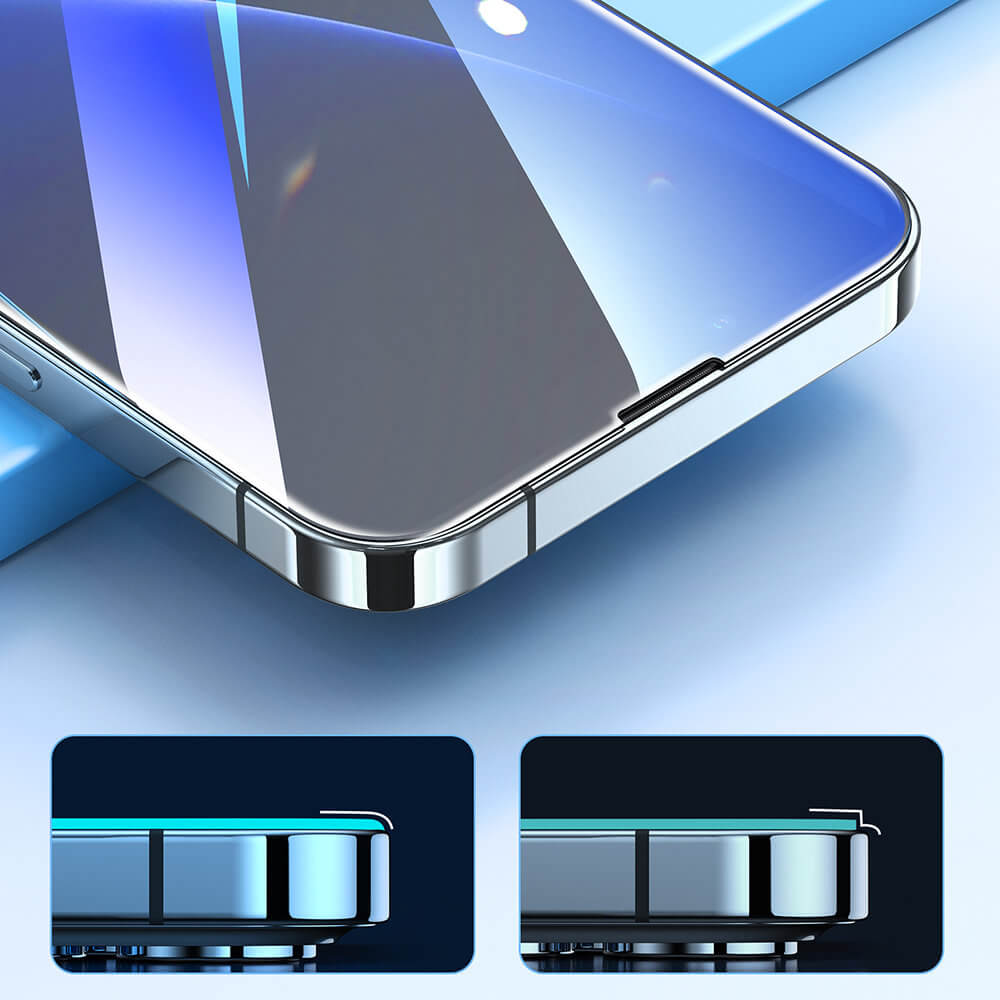 Joyroom iPhone 14 Pro Easy Fit Full Screen Tempered Glass Αντιχαρακτικό Γυαλί Οθόνης 9H - Διάφανο - JR - DH10