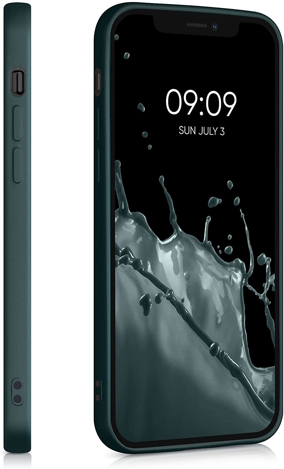 KW iPhone 12 / iPhone 12 Pro Θήκη Σιλικόνης TPU - Metallic Teal - 56114.14