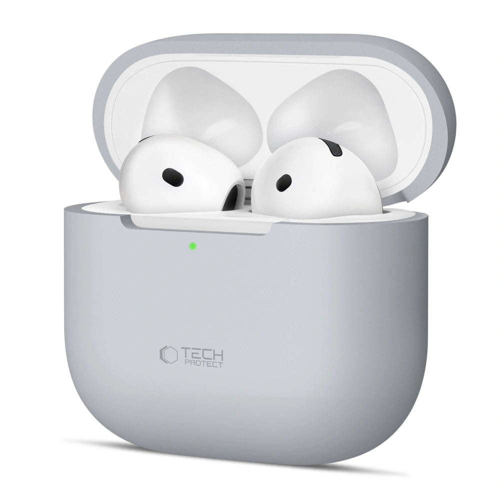 Tech-Protect AirPods 4 Θήκη Σιλικόνης - Silicone - Crayon Grey
