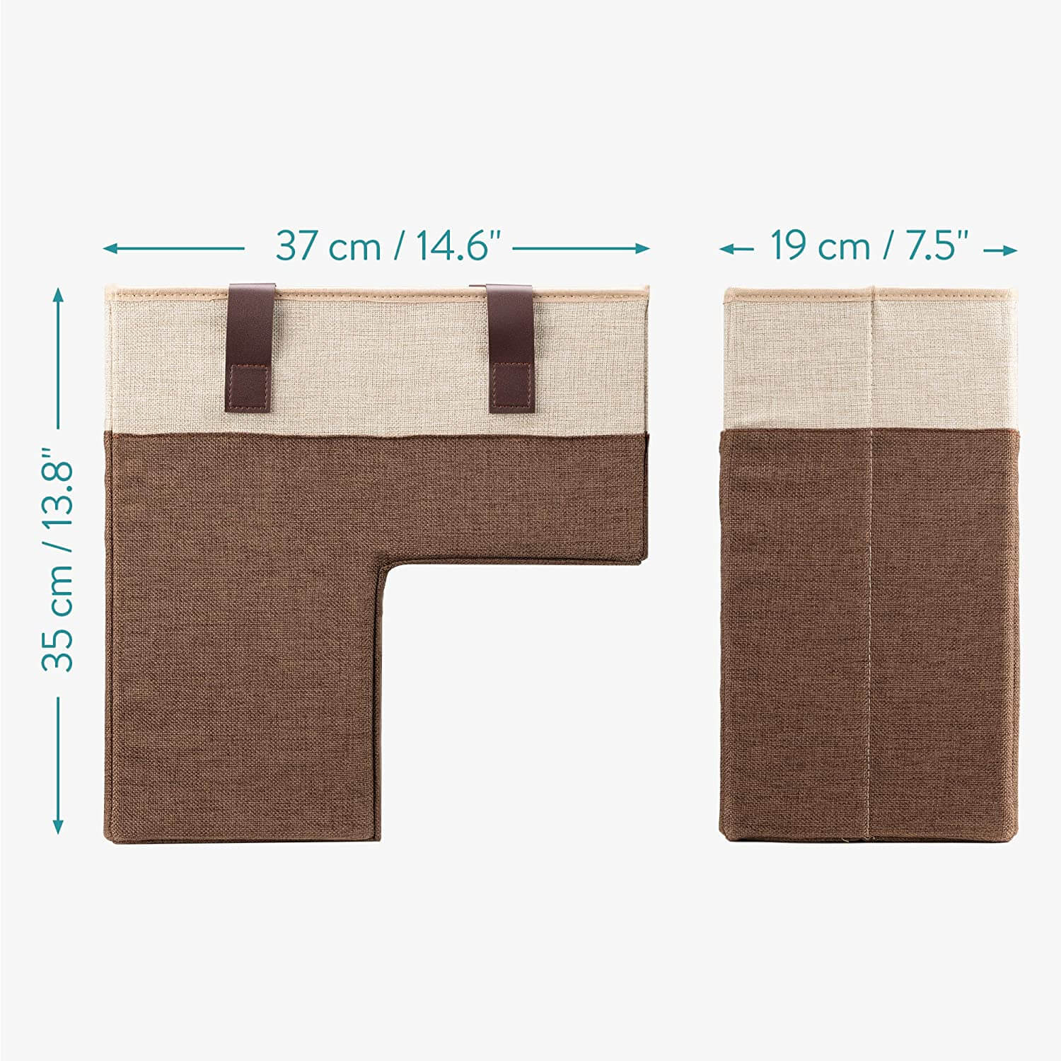 Navaris Καλάθι Αποθήκευσης για τις Σκάλες με Χερούλια - Brown - 59253.01