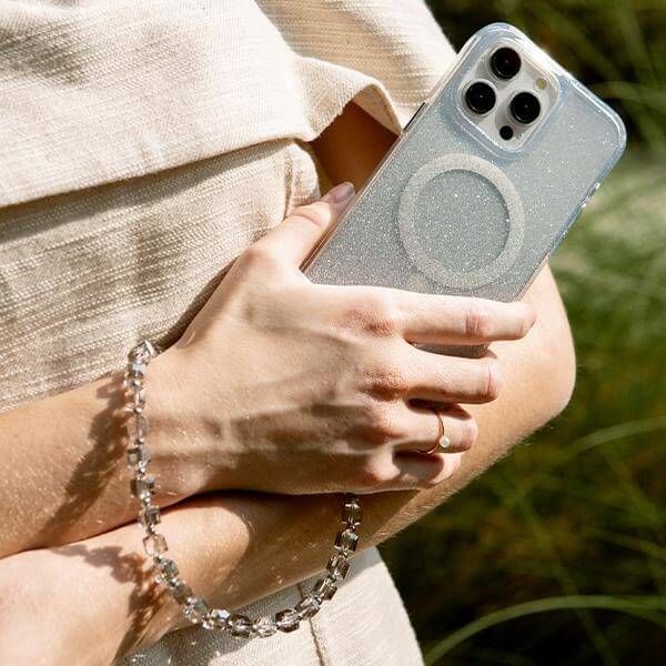 Uniq Coehl Candy Gem Universal Hand Strap - Λουράκι Κινητού για τον Καρπό - Silver