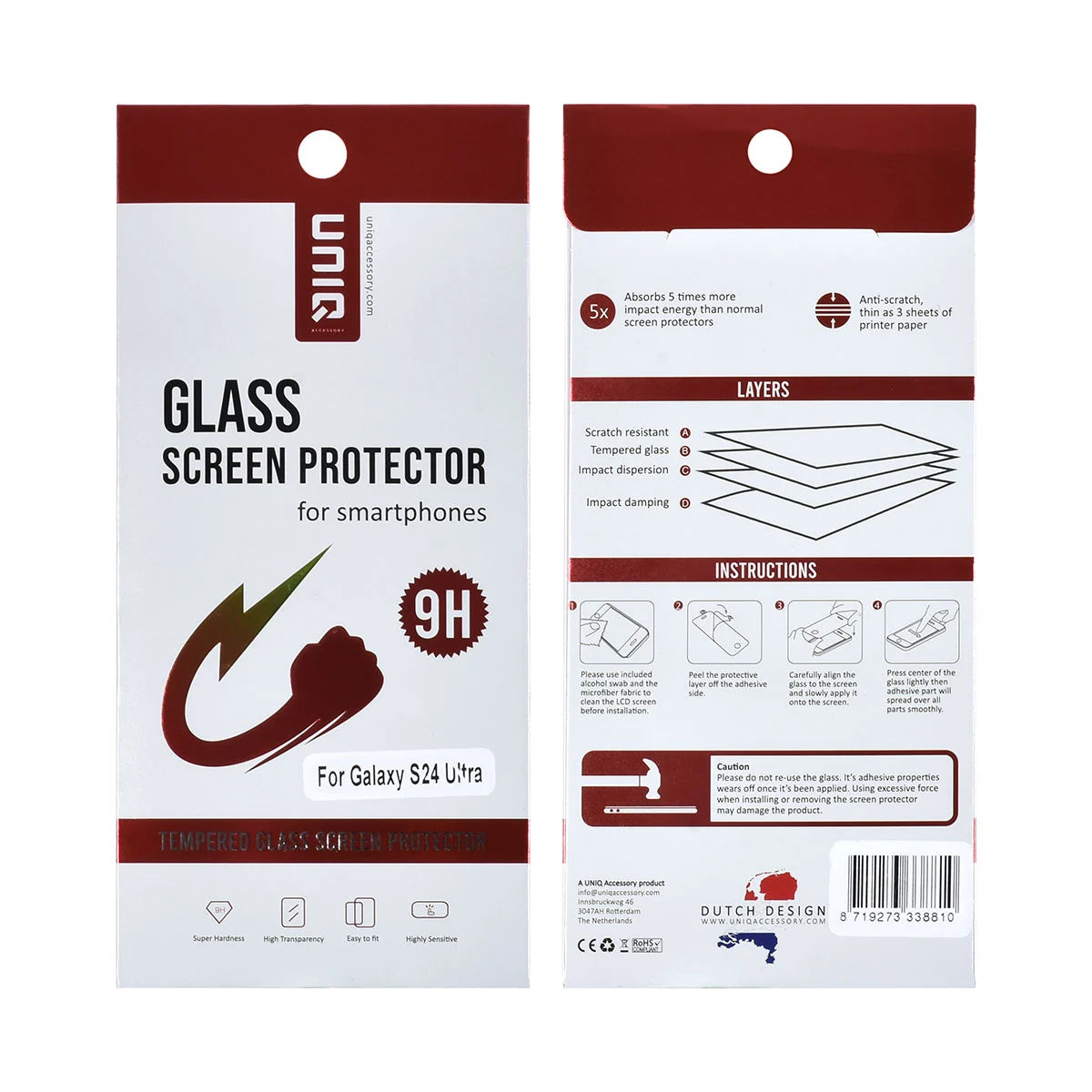 Tuniq Samsung Galaxy S24 Ultra - Προστασία Οθόνης - Αντιχαρακτικό Γυαλί / Tempered Glass - Διάφανο