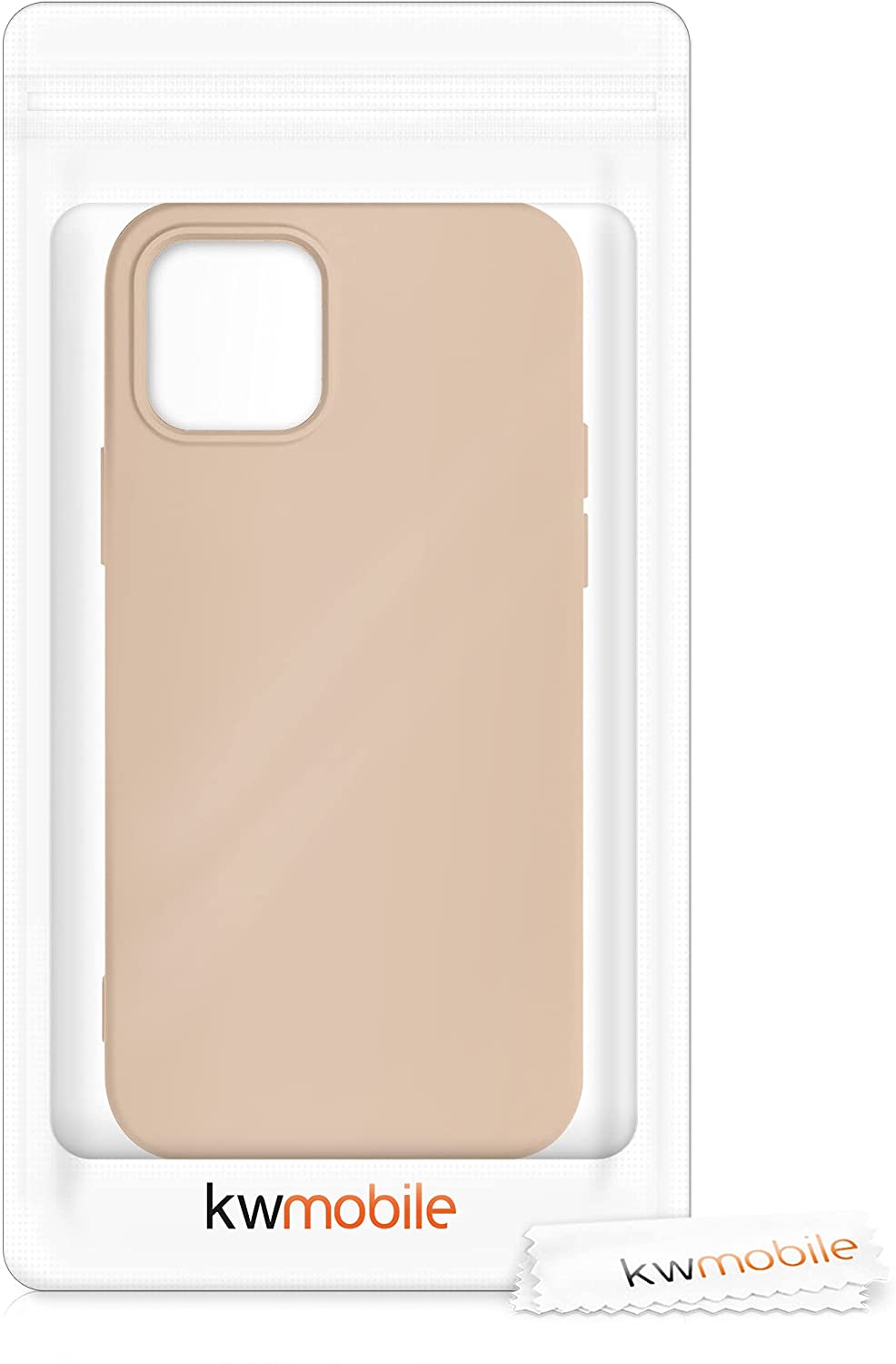 KW iPhone 12 / iPhone 12 Pro Θήκη Σιλικόνης Rubberized TPU - Antique Pink - 53844.10
