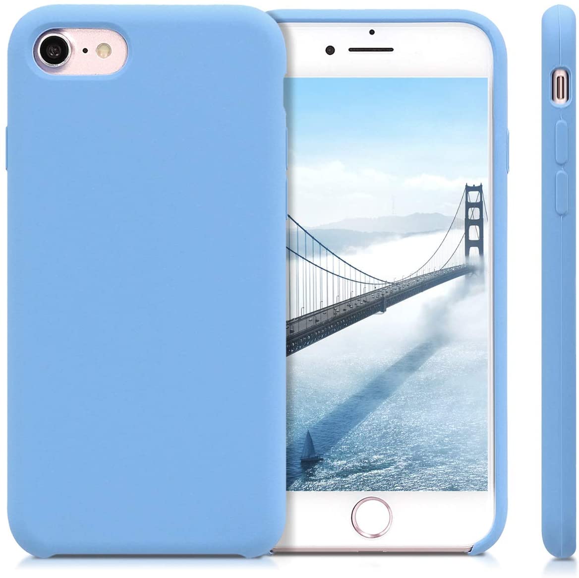 KW iPhone SE 2022 / SE 2020 / 7 / 8 Θήκη Σιλικόνης Rubber TPU - Heritage Blue - 40225.188
