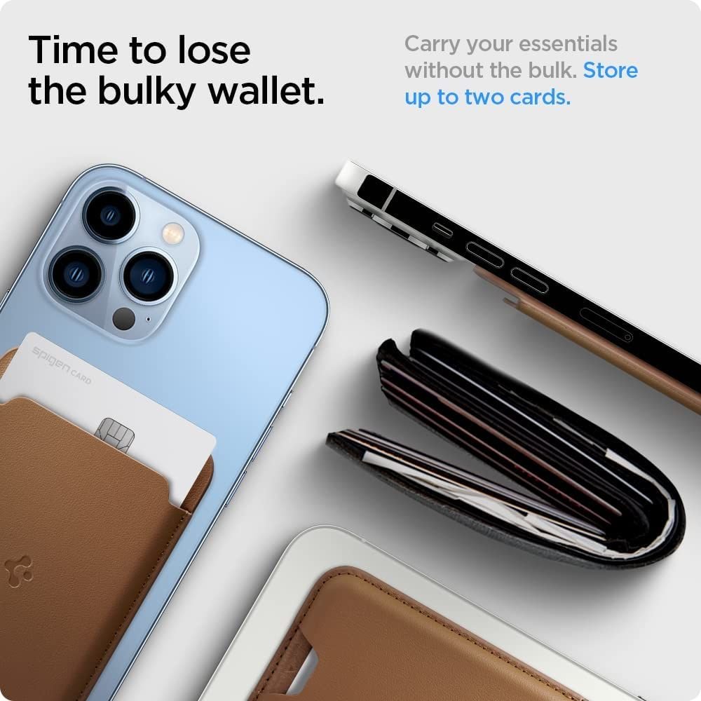 Spigen Valentinus MagSafe Universal Magnetic Card Holder - Θήκη για Κάρτες - Brown