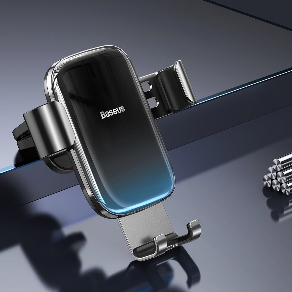 Baseus Glaze Gravity Car Air Vent Mobile Holder - Universal Βάση Αυτοκινήτου Αεραγωγού - Black - SUYL - LG01