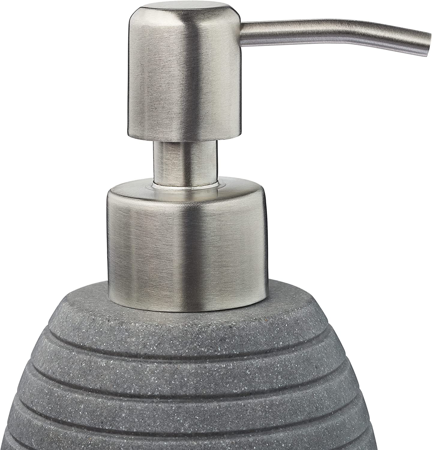 Relaxdays Σαπουνοθήκη Dispenser από Πολυρεσίνη - Grey - 4052025908799