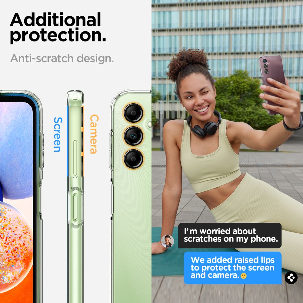 Spigen Samsung Galaxy A14 5G Liquid Crystal Θήκη Σιλικόνης - Crystal Clear