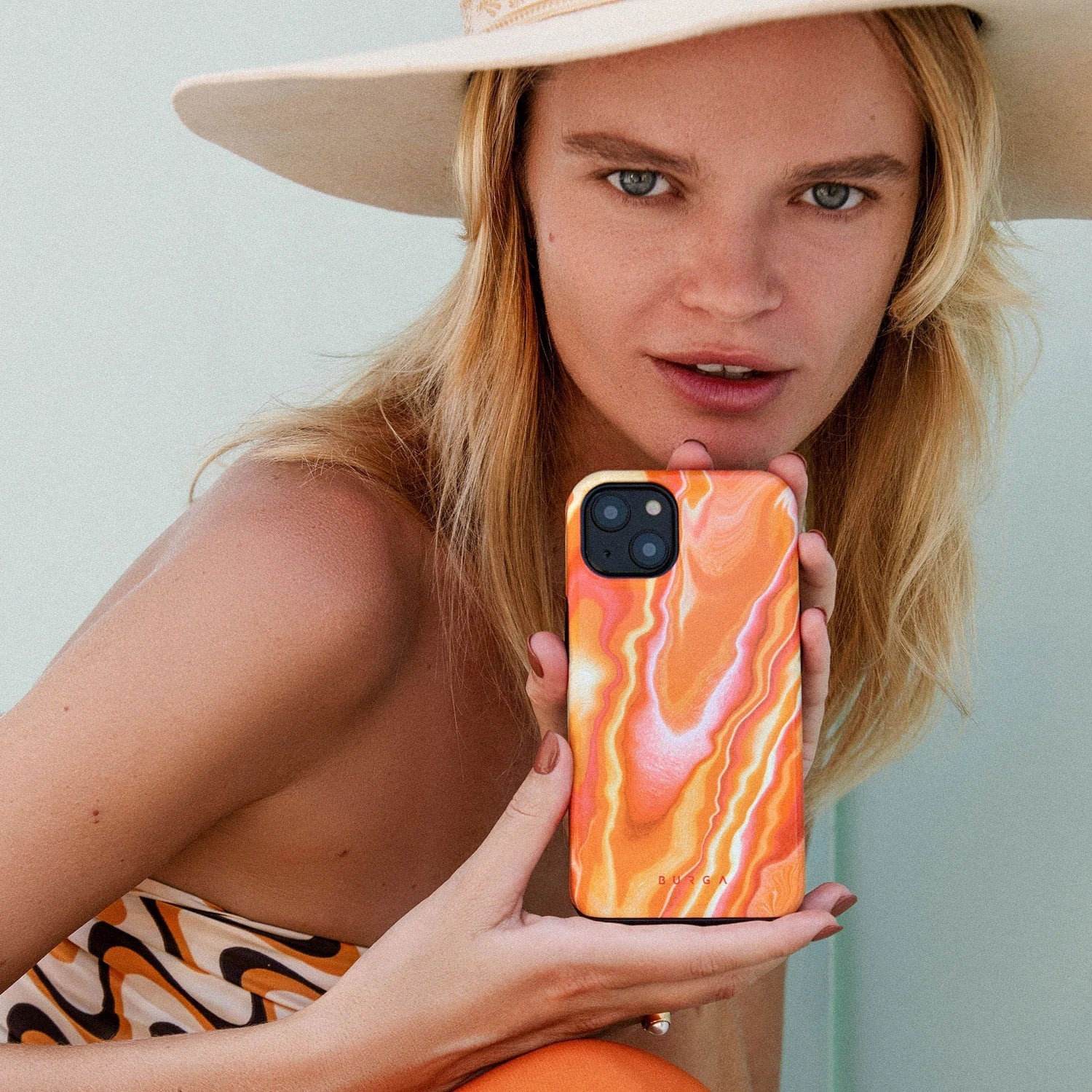 Burga iPhone 14 Fashion Tough Σκληρή Θήκη - Retro Glowe