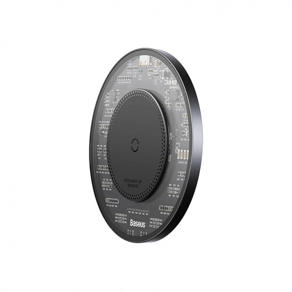Baseus Simple 2 BS-W530 Wireless Charger 15W Ασύρματος Φορτιστής MagSafe με Καλώδιο Type-C - Black - CCJJ050001