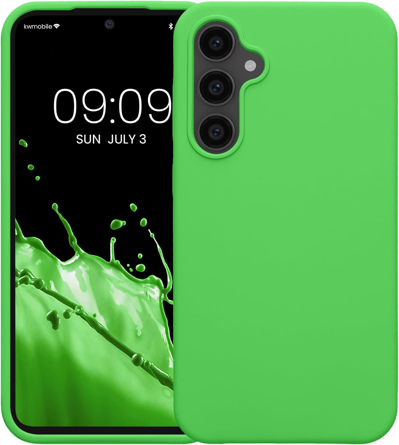 KW Samsung Galaxy S23 FE Θήκη Σιλικόνης Rubberized TPU - Lime Green