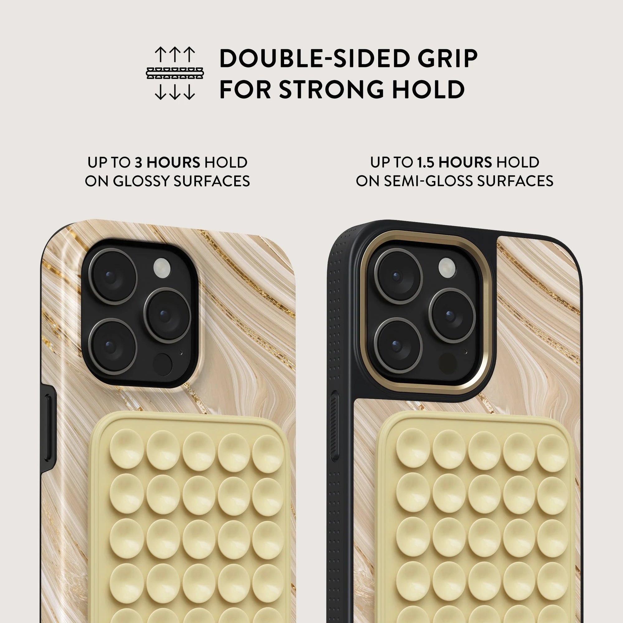 Burga StickPad Αξεσουάρ Στερέωσης Κινητού με Ενσωματωμένες Βεντούζες - Butter Yellow