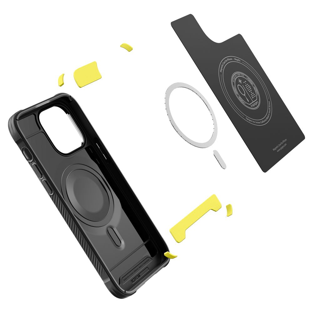 Spigen iPhone 14 Pro Max Rugged Armor Mag Θήκη TPU με MagSafe - Matte Black