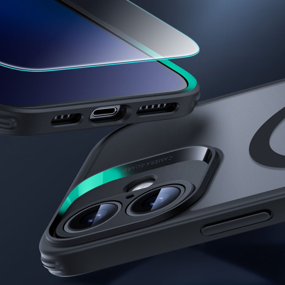 ESR iPhone 16 - Classic Pro Halolock - Σετ με 1 Αντιχαρακτικό Γυαλί Οθόνης και Θήκη MagSafe - Frosted Black