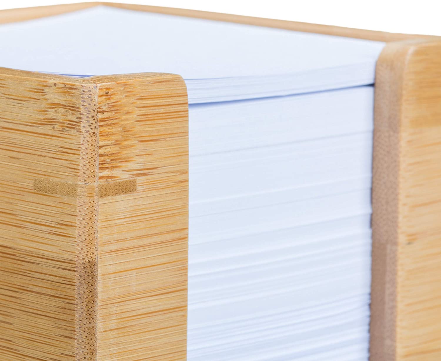 Relaxdays Θήκη με 900 Χαρτάκια Σημειώσεων από Bamboo - Natural - 4052025221904