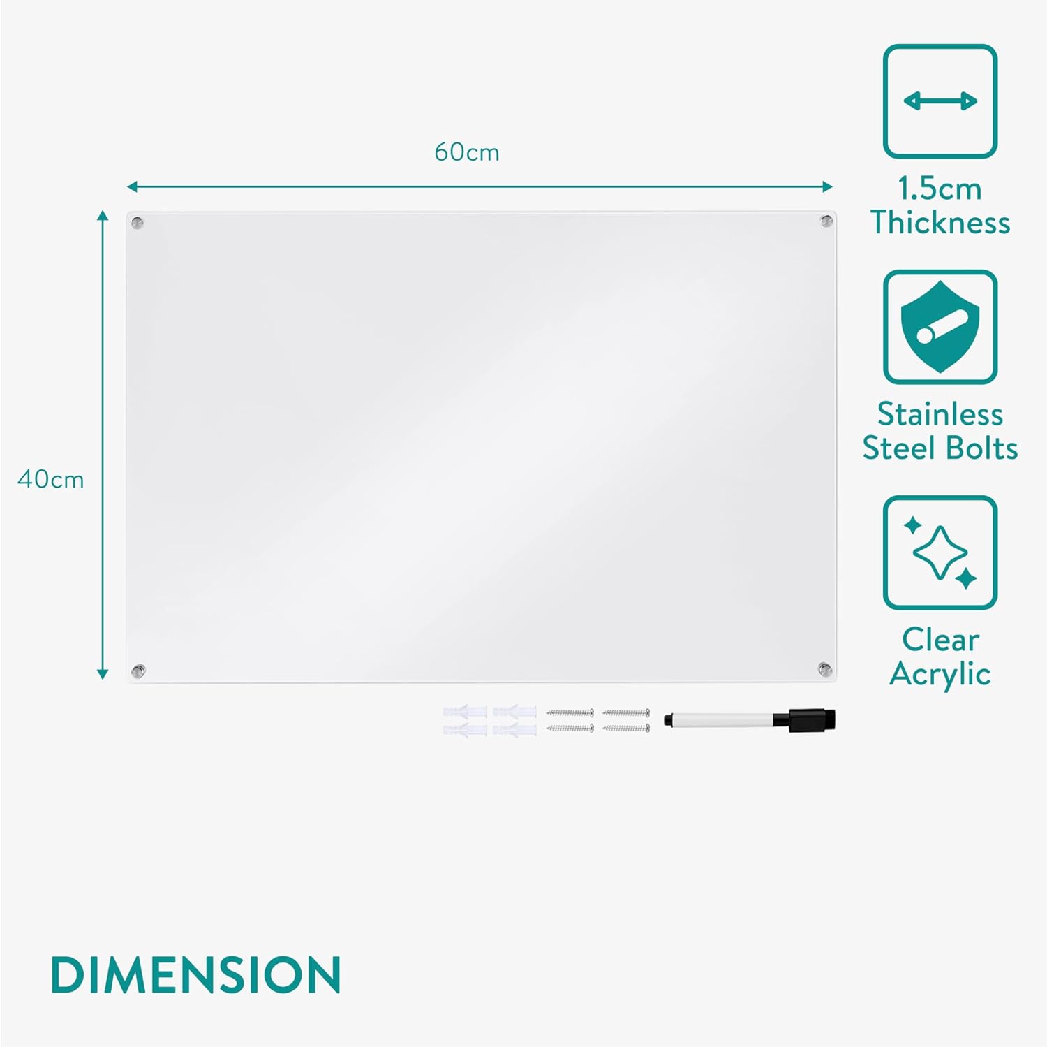 Navaris Ακρυλικός Πίνακας - 60 x 40 cm - Διάφανος - 61773.02