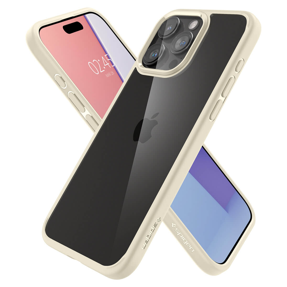 Spigen iPhone 15 Pro Max Ultra Hybrid Σκληρή Θήκη με Πλαίσιο Σιλικόνης - Mute Beige