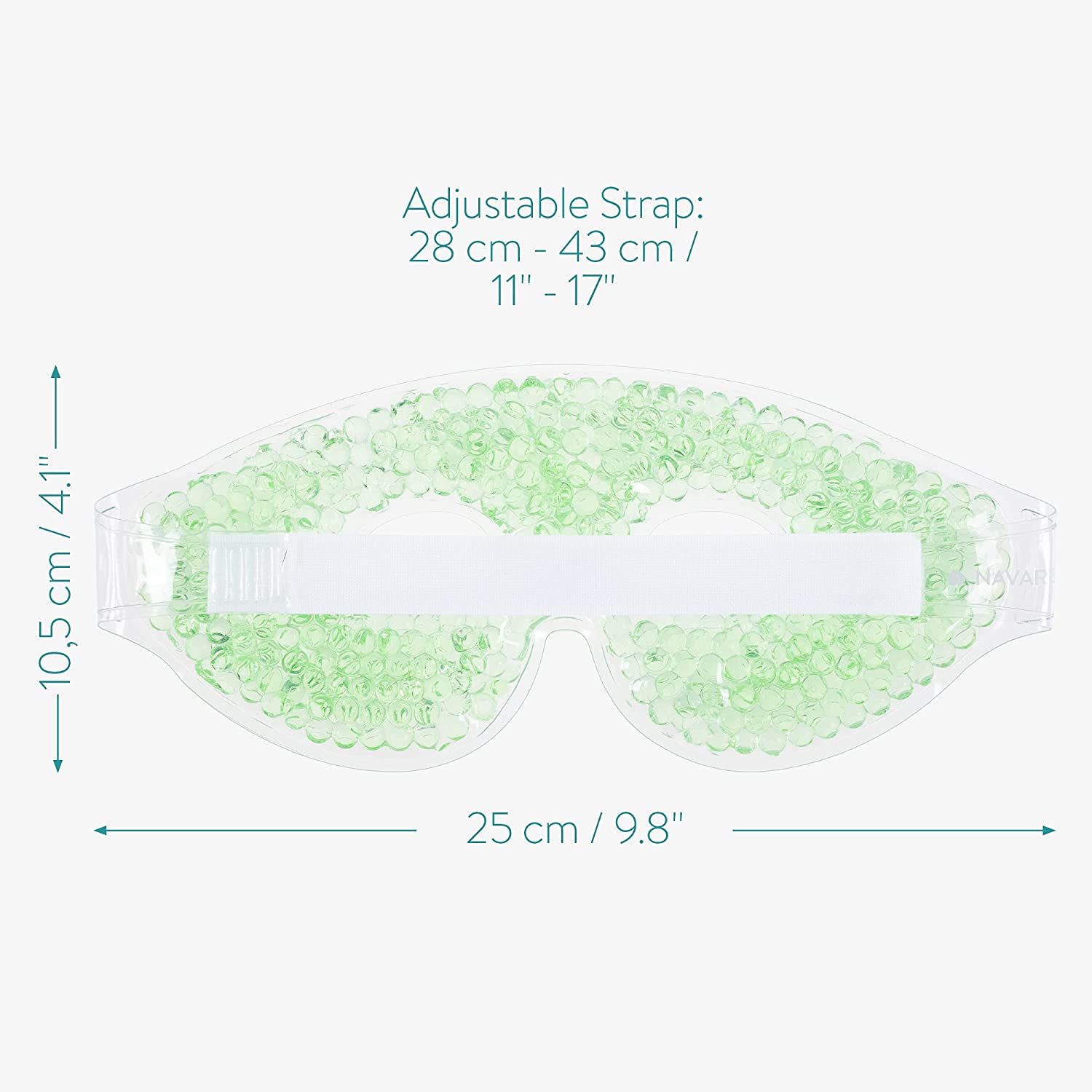 Navaris Cooling Gel Eye Mask - Σετ με 2 Μάσκες Ματιών με Τζελ - Mint Green - 47640.50.02