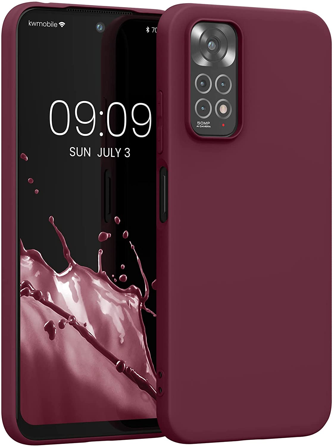 KW Xiaomi Redmi Note 11 / Redmi Note 11S Θήκη Σιλικόνης TPU - Tawny Red - 57368.190