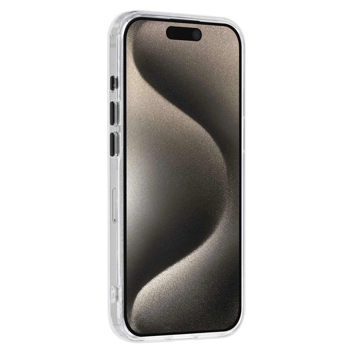 Tuniq iPhone 15 Pro - Σκληρή MagSafe Θήκη με Περιστρεφόμενο Δαχτυλίδι Συγκράτησης - Διάφανη / Μαύρη