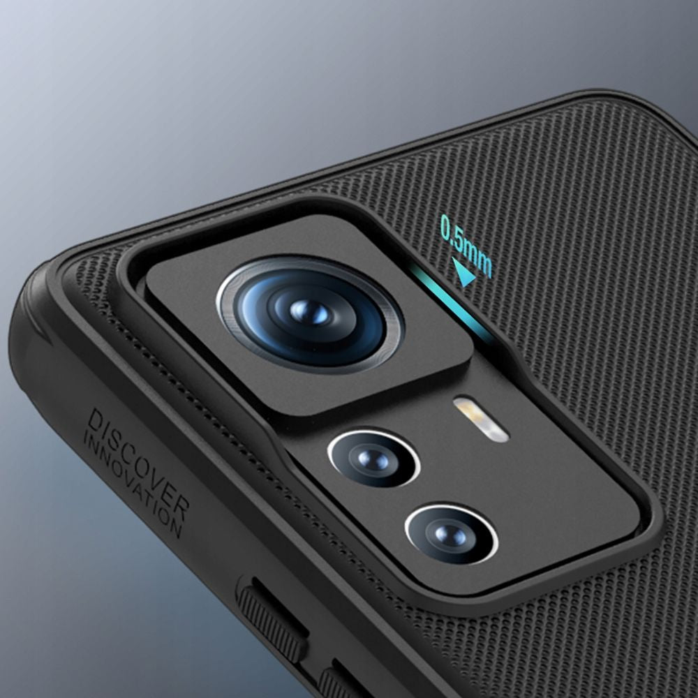 Nillkin Xiaomi 12T Pro Super Frosted Shield Pro Σκληρή Θήκη με Πλαίσιο Σιλικόνης - Black