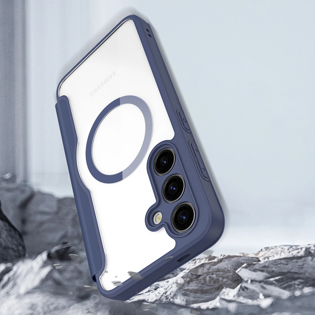 Dux Ducis Samsung Galaxy S24+ Skin X Pro Magnetic Flip Case Θήκη Βιβλίο με MagSafe - Blue