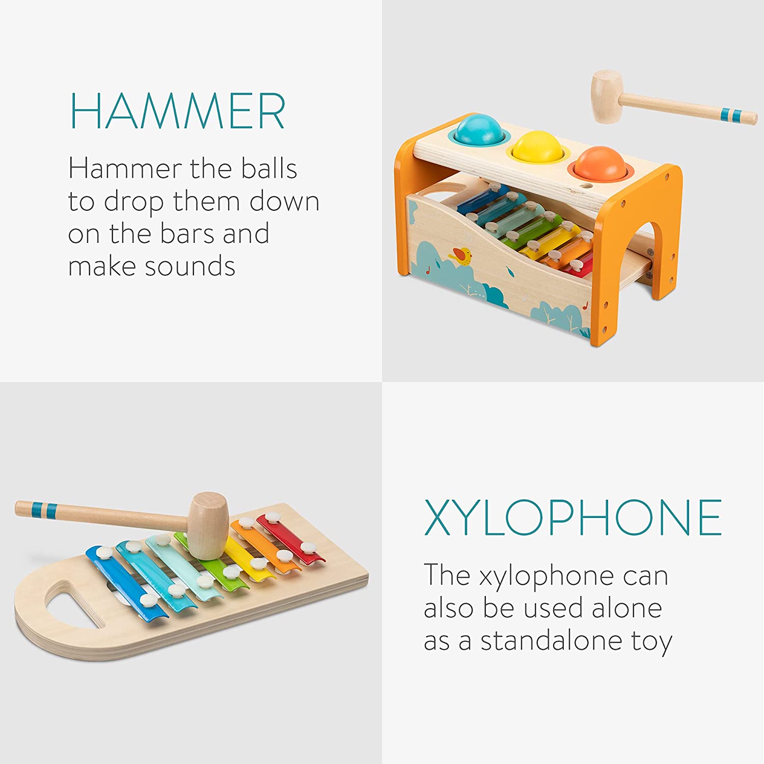 Navaris Παιδικό Παιχνίδι Ξυλόφωνο - Unisex - 54197.01
