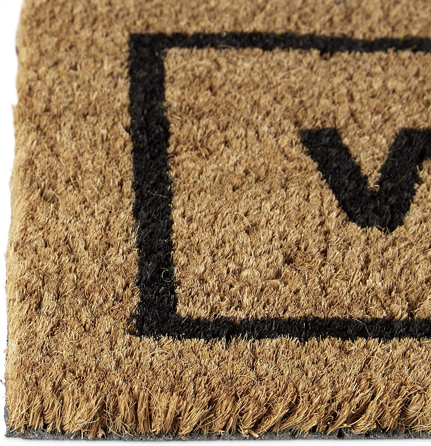 Relaxdays Χαλάκι Πόρτας από Ίνες Καρύδας Design Welcome - 75 x 25 x 1,3 cm - Natural - 4052025032173