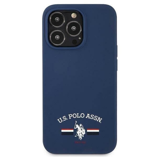 US Polo iPhone 13 Pro Max Silicone Collection Θήκη Σιλικόνης - Navy Blue / Navy - USHCP13XSFGV