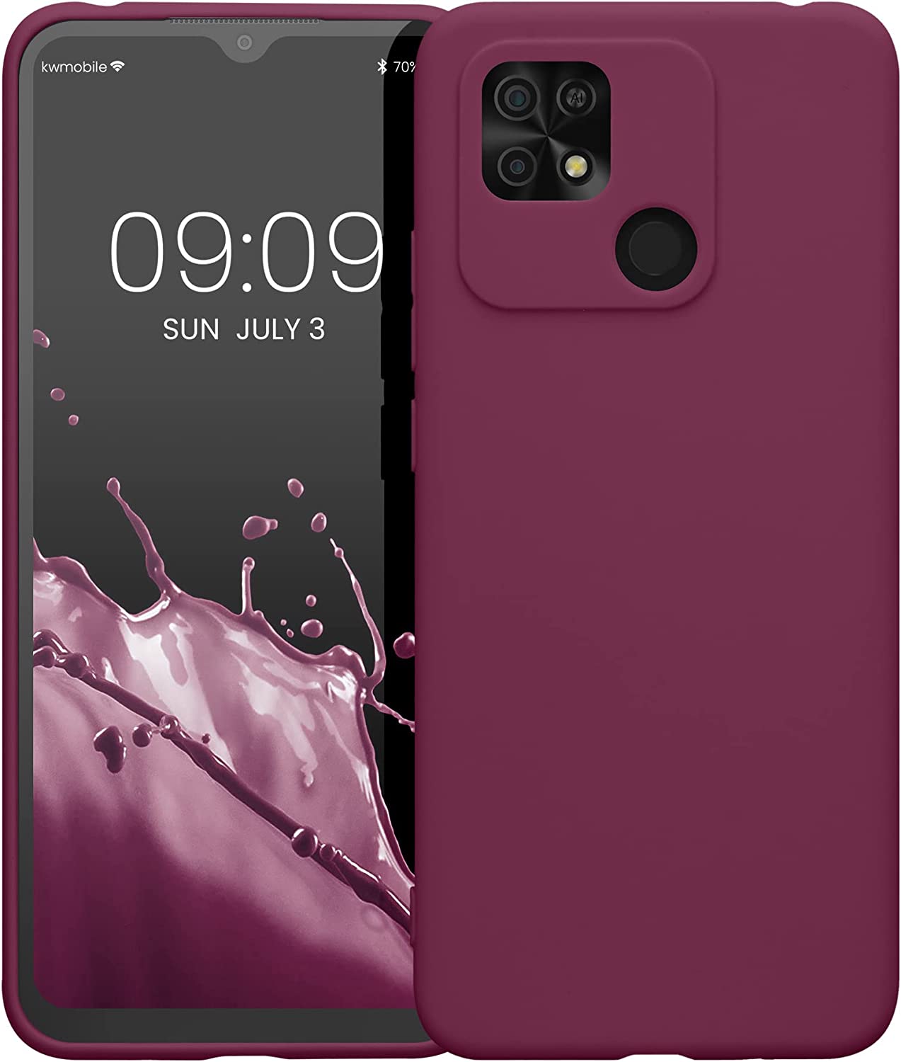 KW Xiaomi Xiaomi Redmi 10C Θήκη Σιλικόνης TPU - Bordeaux Purple - 59231.187