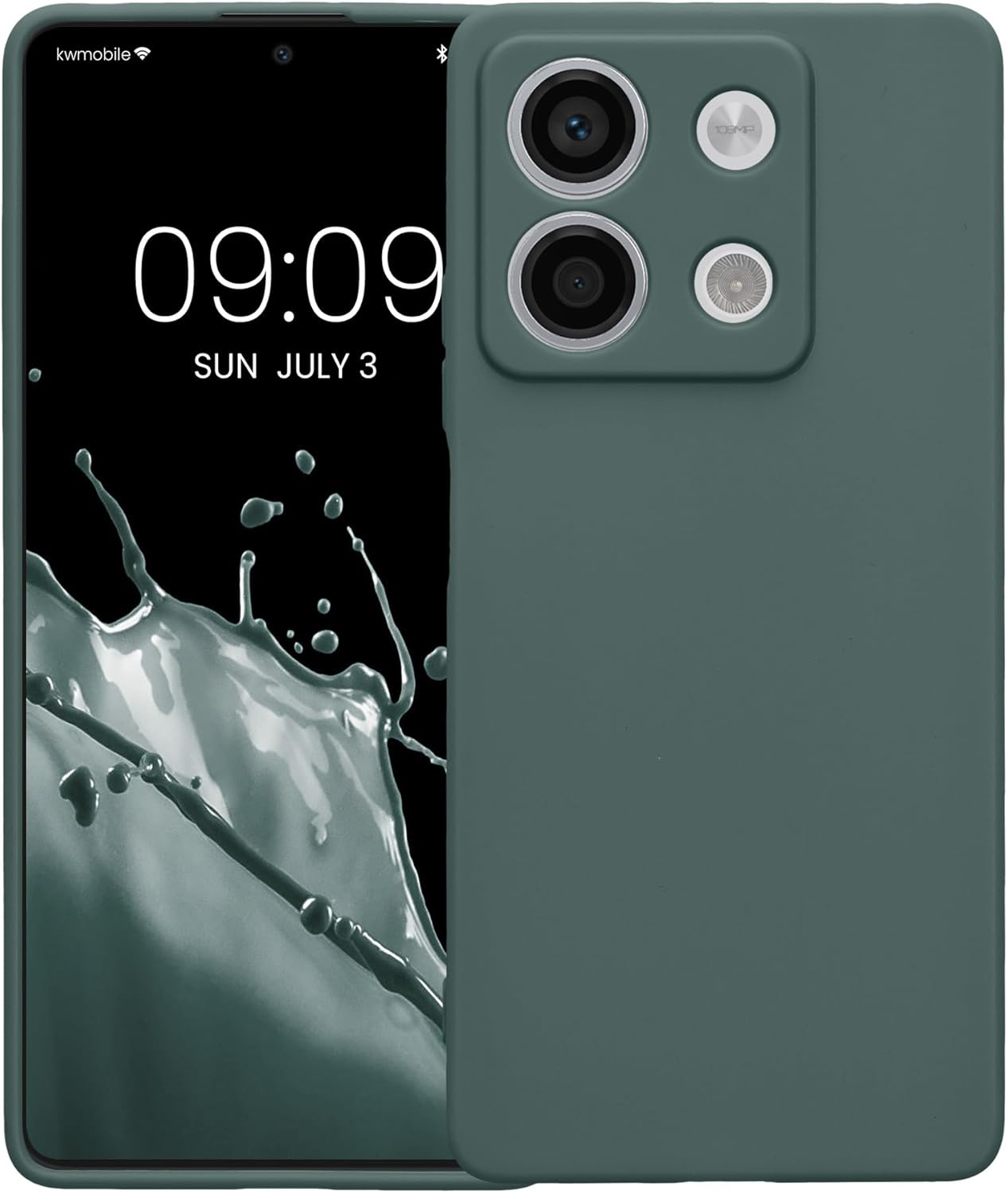 KW Xiaomi Redmi Note 13 5G Θήκη Σιλικόνης TPU - Teal