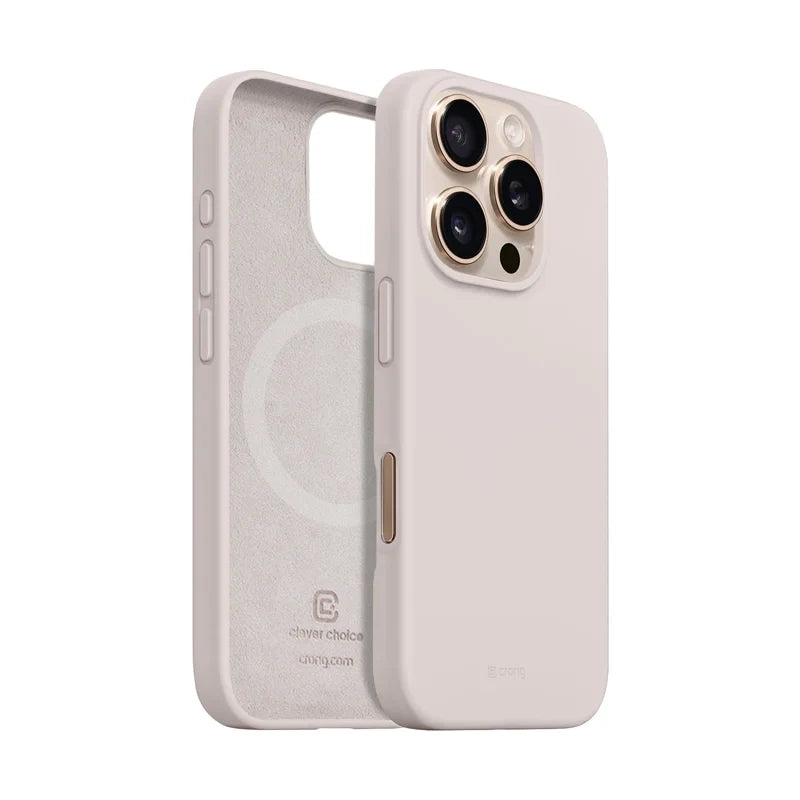 Crong iPhone 16 Pro Max Color Cover Magnetic - Θήκη Σιλικόνης με MagSafe - Sandy Pink
